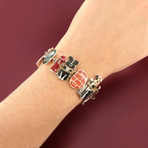 Браслет TARATATA, Pas bouger!, цветная смола, слюдяной порошок, TT-W25-06311-10M серебристый фото 5