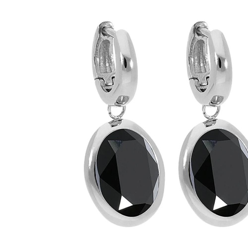 Серьги Qudo Creole TIVOLA small S jet, 310533 BW/S фото 8