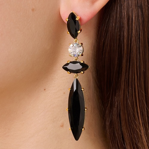 Серьги Dyrberg Kern TENERE SG BLACK_CRYSTAL, 470031 фото 2