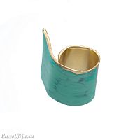 Кольцо Katerina Vassou, Kirat, разъемное, минимализм, KV23-307576L бирюзовый
