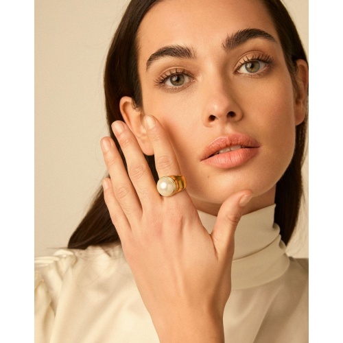 Кольцо VIDDA, Mainson, с жемчугом, VD26.1-02353 серебристый, 18 фото 2