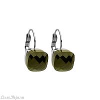 Серьги Qudo Firenze olive 304003 G/S