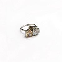 Кольцо Catherine Bijoux, Venus, разъемное, с кристаллами, CB25.1-5298DS серебристый