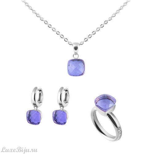 Серьги Qudo Firenze medium orchid 300336 V/S фото 3