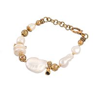 Браслет Alcozer&J, с жемчугом, AL2512-B98DR25 белый