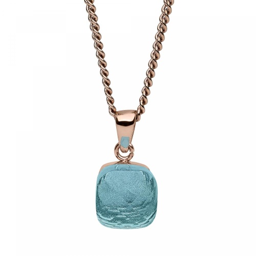 Колье Qudo Firenze turquoise 400272.1 BL/RG