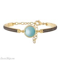 Классический браслет Pearl Blue Sky Agate C1363.21 BL/G