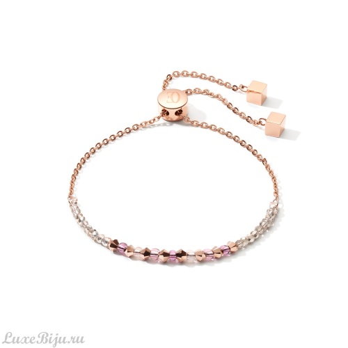 Браслет Coeur de Lion Rose Gold Lilac 5073/30-0829