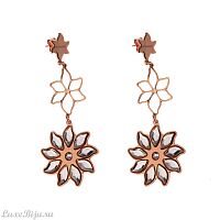 Серьги Boccadamo XOR062RS BR/G