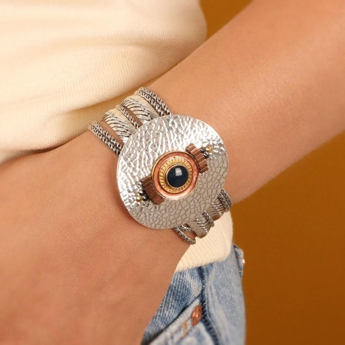 Браслет TARATATA, Citadelle, со смолой,стеклянными бусинами,стразами, TT-W23-04308-108 коричневый фото 7