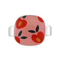 Кольцо TARATATA, Kiff me, разъемное, с цветной смолой, TT-H24-08410-105 розовый