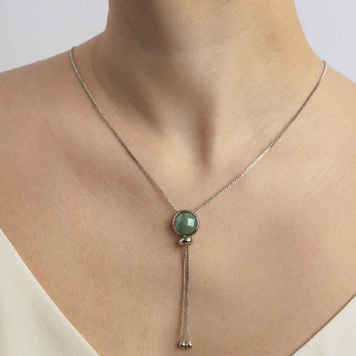 Колье Possebon pearl green quartz фото 2