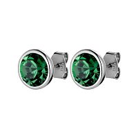 Пусеты Dyrberg Kern DIA SS EMERALD GREEN, 430134