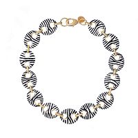 Колье Francesca Bianchi, с эмалью, FB25.2-BS19 золотистый