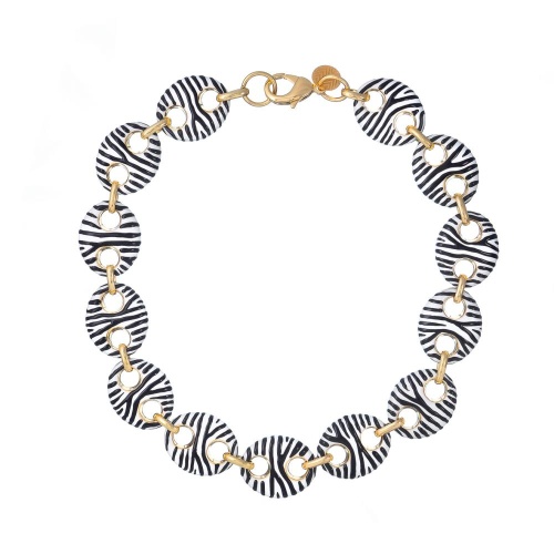 Колье Francesca Bianchi, с эмалью, FB25.2-BS19 золотистый