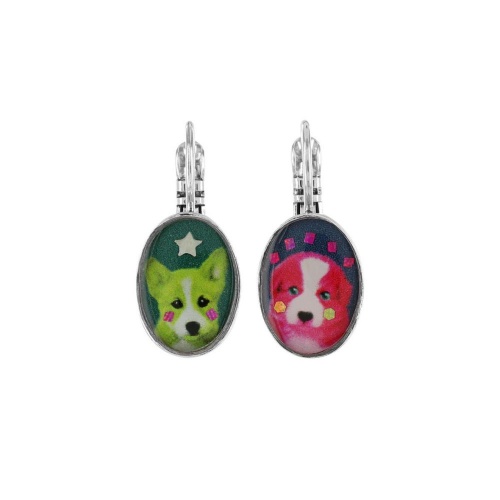 Серьги TARATATA, Tootoo, асимметричные, со смолой и блестками, TT-W23-10772-10M серебристый