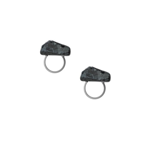 Серьги Katerina Vassou, Cosmic, с турмалином, KV25.2-404848BTOURM серебристый