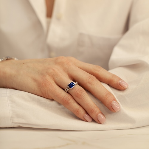 Кольцо Fiore Luna SAPPHIRE, KBR03005-03 фото 2