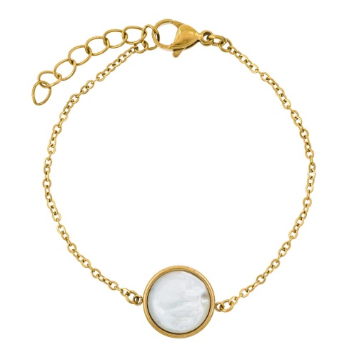 Браслет Fiore Luna Сфера SHELL WHITE, CB02913-2 BW/G