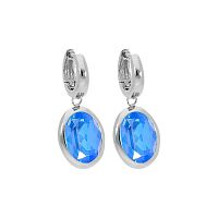 Серьги Qudo Creole TIVOLA small S royal blue delite, 310686 BL/S