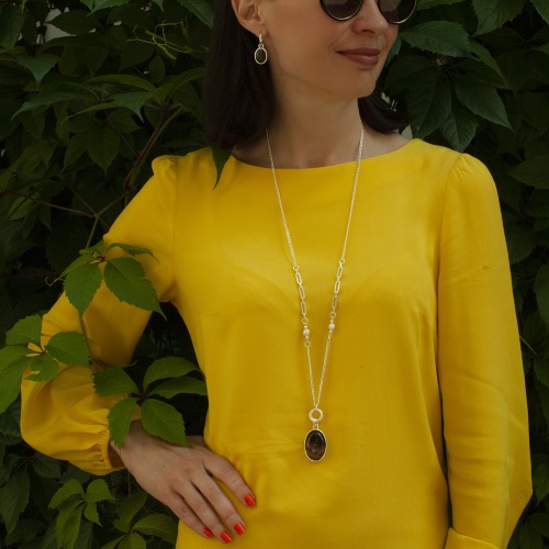 Серьги Fiore Luna TIGER EYE, LE1203 BR/S фото 4