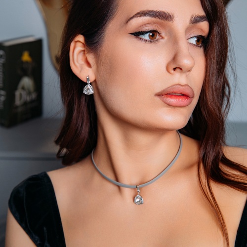 Серьги Fiore Luna Crystal, A2110SW-E04.1 BW/S фото 2