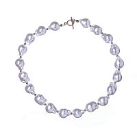 Колье Moon Paris, Ringo Queen, с акриловыми бусинами, MRQ-22.12-002 белый