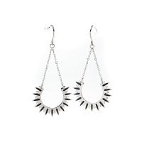 Серьги Moon Paris, Ikita, подвески реснички, MIK-1902-091 серебристый