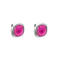 Пуссеты Ciclon, Solitario, с кристаллом Swarovski, CN-EMO608 фуксия