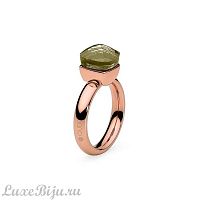 Кольцо Qudo Firenze olivine 17.2 мм, 610783 G/RG