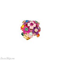 Кольцо Celeste G, с кристаллами Swarovski и цветной эмалью, CS26.1-294 розовый