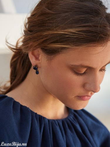 Серьги пусеты Fiore di Firenze OR1610 BLU фото 6
