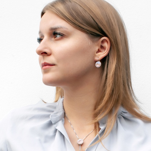 Серьги Fiore Luna Dust Pink Delite, A1903.M01 R/S фото 4