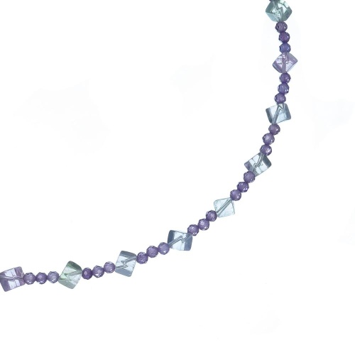Колье Lanzerotti, Ispirazione, аметист, флюорит, LZ-24.10-399 сиреневый фото 2