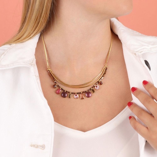 Колье TARATATA, Manufacture, со смолой и стеклянными бусинами, TT-W23-01102-203 красный фото 4