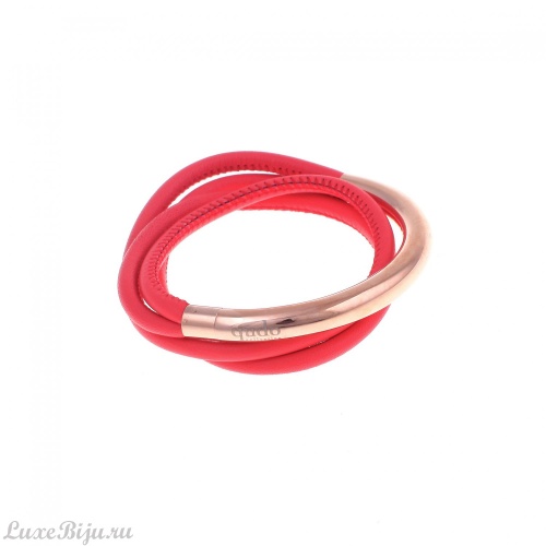 Браслет Qudo Doppio small corallo RG 131237 R/RG