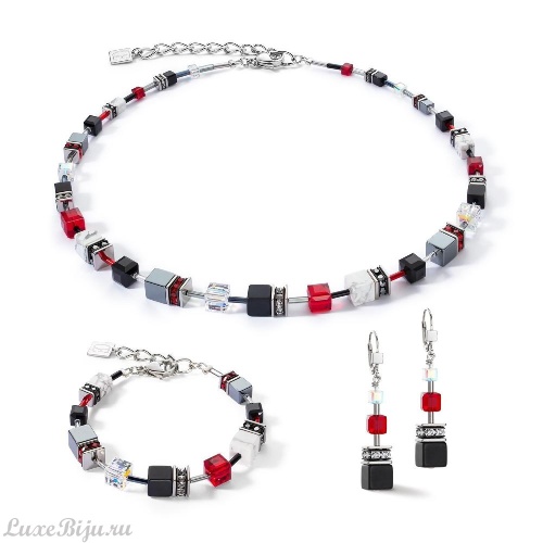 Колье Coeur de Lion Black-Red, 4530/10-1303 фото 3