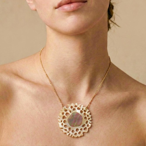 Колье Nature Bijoux, Corallium, с перламутром, NB26.2-15-43921 коричневый фото 2