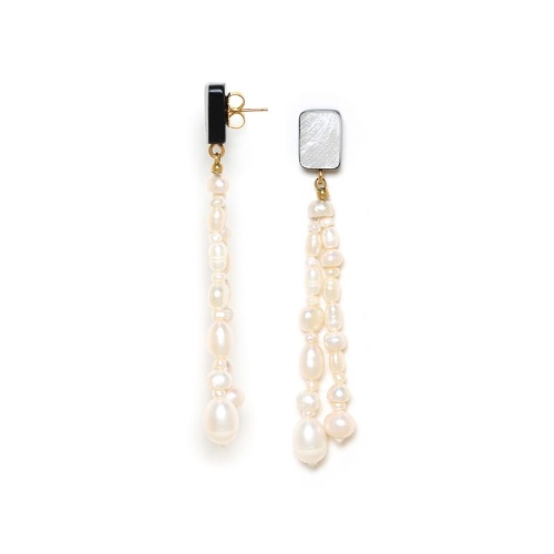 Серьги Nature Bijoux, Moonlight, ракушка Capiz в смоле, жемчуг, NB24.1-12-79384 белый фото 2