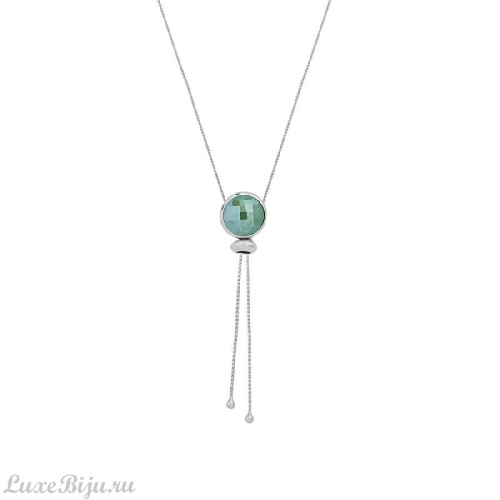 Колье Possebon pearl green quartz