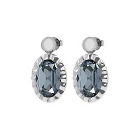 Серьги Qudo TIVOLA UNICA big (S/P) Silver night 2,65cm, 332114