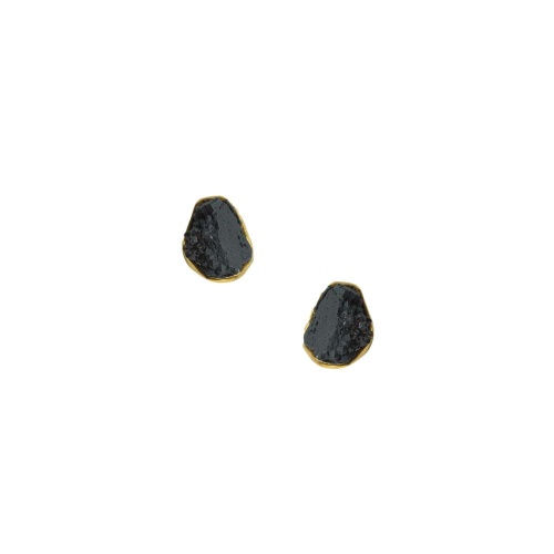 Серьги Katerina Vassou, Happiness, с друзой агата, KV25.1-403170GBLACK черный