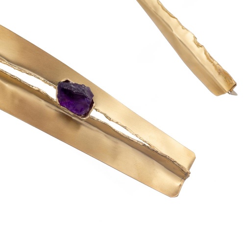 Колье Katerina Vassou, Ratana, с аметистом, KV26.1-307080G фиолетовый
