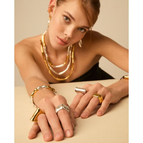 Кольцо VIDDA, Nexus, металл, VD26.1-02451 золотистый, 17,5 фото 2