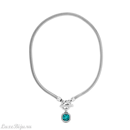 Колье Ciclon, Solitario, с кристаллом Swarovski, CN-EMO812 голубой фото 2