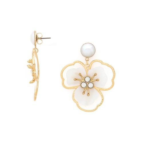 Серьги Franck Herval, Lisette, с перламутром, Swarovski и жемчугом, FH25.2-12-69676 белый фото 2