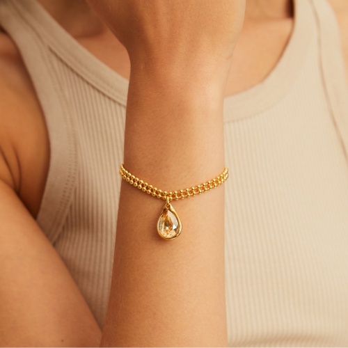 Браслет VIDDA, Drop, с кристаллом Swarovski, VD23.2-01743 янтарный фото 2