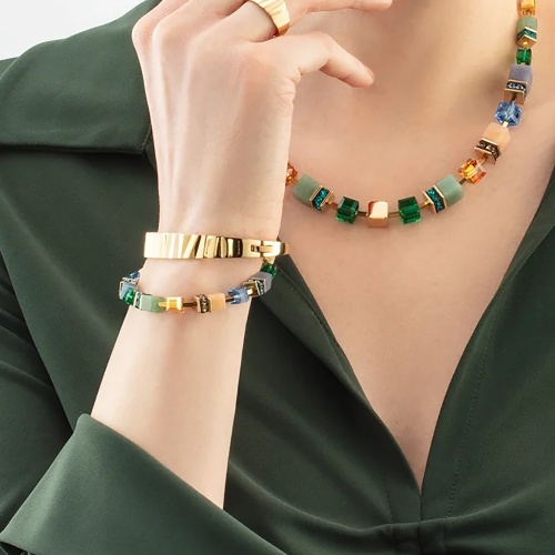Браслет Coeur de Lion Green-Blue-Peach, 3039/30-0551 фото 9
