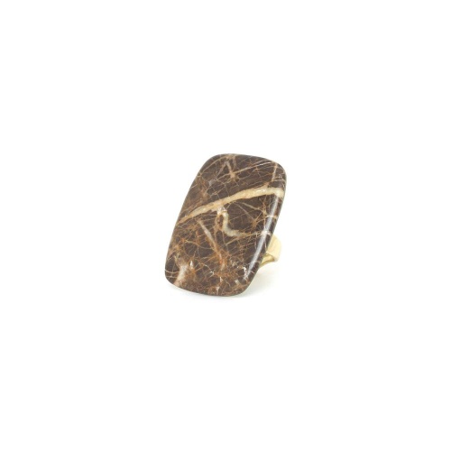 Кольцо Nature Bijoux, Komodo, разъемное, с мрамором в смоле, NB25.2-19-25890 коричневый