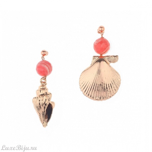 Серьги Ester Bijoux Ракушка C790-R BR
